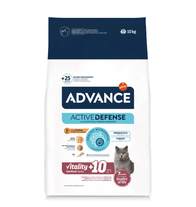 Advance Vitality Sterilized Senior +10 Kuru Kedi Maması