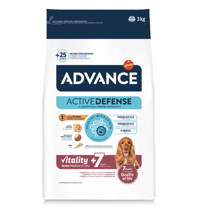 Advance Vitality Senior Medium +7 Kuru Köpek Maması