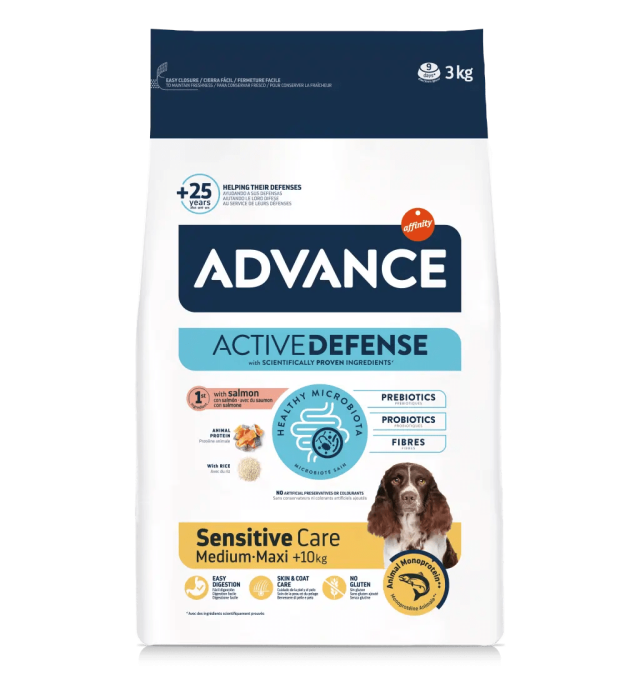 Advance Adult Sensitive Care Medium/Maxi Kuru Köpek Maması