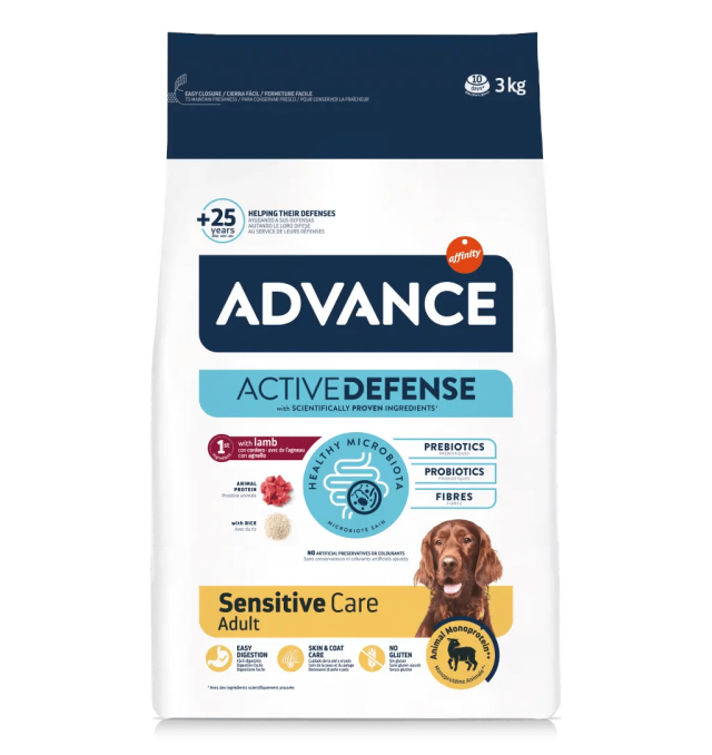 Advance Adult Sensitive Care Lamb Kuzulu Kuru Köpek Maması