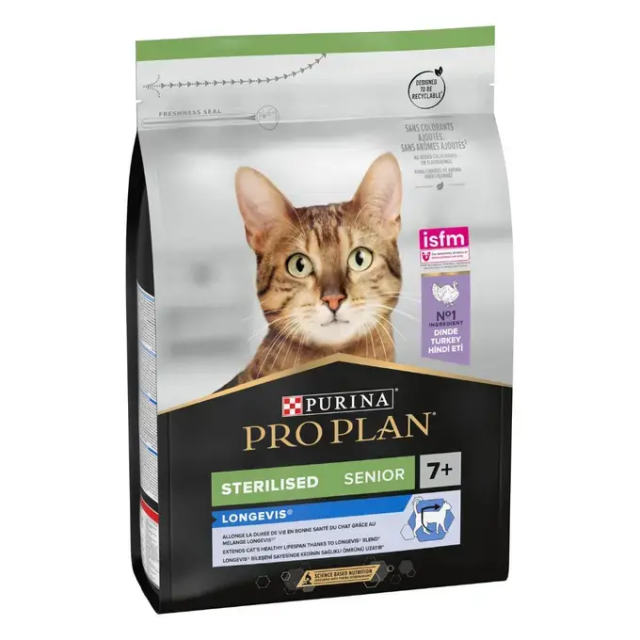 PRO PLAN STERILISED LONGEVIS Senior 7+ Kuru Kedi Maması