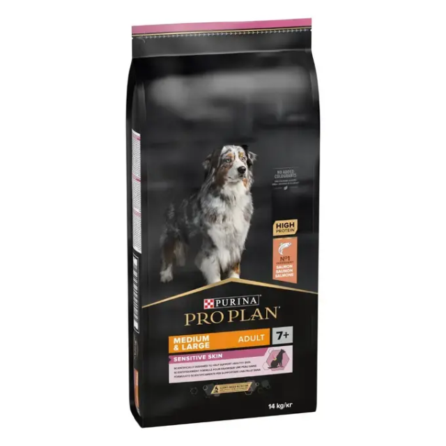 PRO PLAN Medium&Large Adult 7+ Sensitive Skin Kuru Yetişkin Köpek Maması