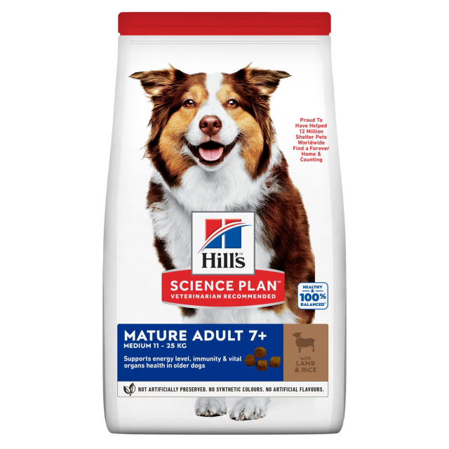 Hill's Science Plan +7 Olgun Yetişkin Orta Irk Köpek Maması