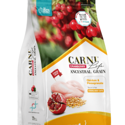 Carni Life Cranberry Ancestral Grain Sterilised Tavuklu & Narlı Kısırlaştırılmış Kedi Maması