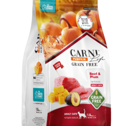 Carni Life Pumpkin Tahılsız Sığır Etli & Erikli Yetişkin Kedi Maması