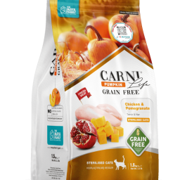 Carni Life Pumpkin Sterilised Tahılsız Tavuklu & Narlı Kısırlaştırılmış Yetişkin Kedi Maması