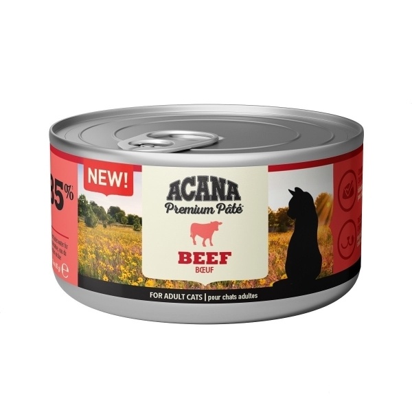 Acana Premium Pate Sığır Etli Ezme Yetişkin Kedi Konservesi