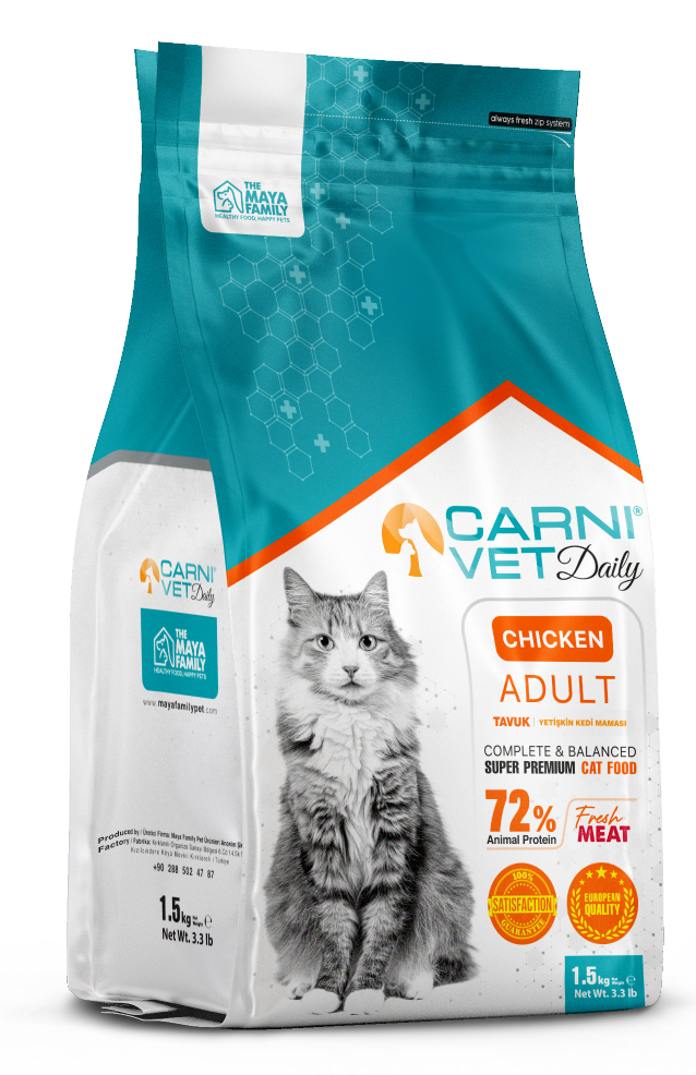 CARNI VET DAILY TAVUKLU YETİŞKİN KEDİ MAMASI