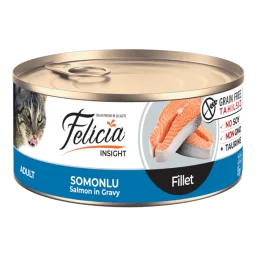 Felicia Tahılsız Konserve Somonlu Fileto Yaş Yetişkin Kedi Maması