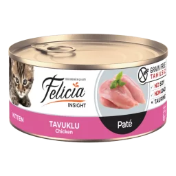 Felicia Tahılsız Konserve Tavuklu Kıyılmış Yaş Yavru Kedi Maması