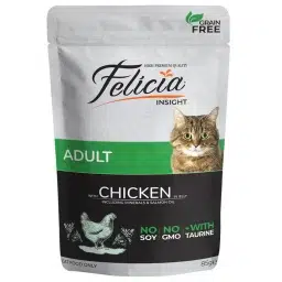 Felicia Tahılsız Pouch Yetişkin Tavuklu Yaş Kedi Maması