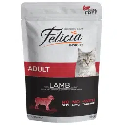 Felicia Tahılsız Pouch Yetişkin Kuzu Etli Yaş Kedi Maması