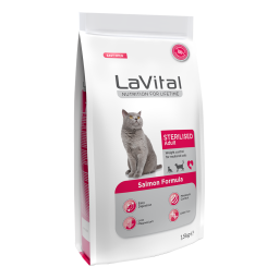 LaVital Kısırlaştırılmış Kuru Kedi Maması (Sterilised Adult) Somonlu