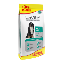 LaVital Büyük Irk Yetişkin Kuru Köpek Maması (Maxi Adult) Somonlu