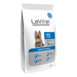 LaVital Küçük Irk Yetişkin Kuru Köpek Maması (Mini Adult) Somonlu
