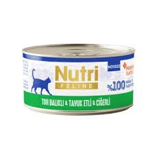 Nutri Ton Balıklı, Tavuk Etli ve Ciğerli Tahılsız Yetişkin Kedi Maması