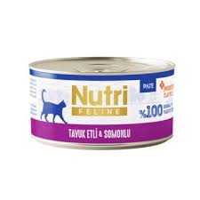Nutri Tavuk Etli ve Somonlu Tahılsız Yetişkin Kedi Maması